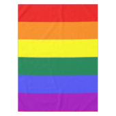 Gay Pride Rainbow Flag Gestreept patroon Tafelkleed (Voorkant)