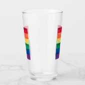 Gay Pride Rainbow Flag Glas (Rechts)