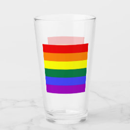 Gay Pride Rainbow Flag Glas