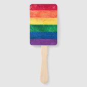 Gay Pride Rainbow Flag Handwaaier (Voorkant)