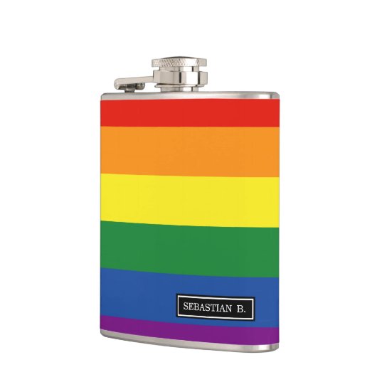 Gay pride Rainbow Flag Heupfles (Links)