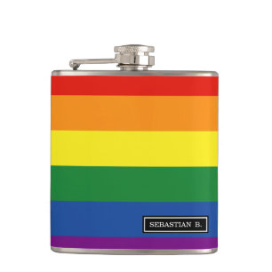 Gay pride Rainbow Flag Heupfles