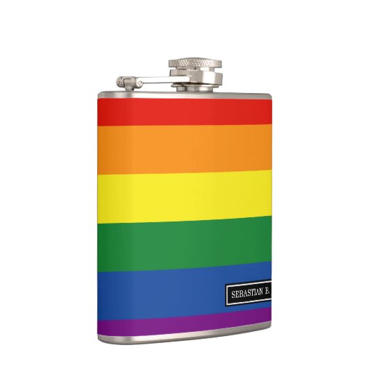 Gay pride Rainbow Flag Heupfles (Rechts)