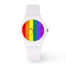 Gay Pride Rainbow Flag Horloge