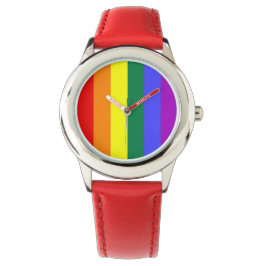 Gay Pride Rainbow Flag Horloge