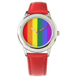Gay Pride Rainbow Flag Horloge