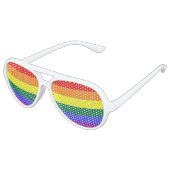 Gay Pride Rainbow Flag LGBT Aviator Zonnebril (Gekanteld)