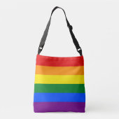 Gay Pride Rainbow Flag LGBT Crossbody Tas (Achterkant)