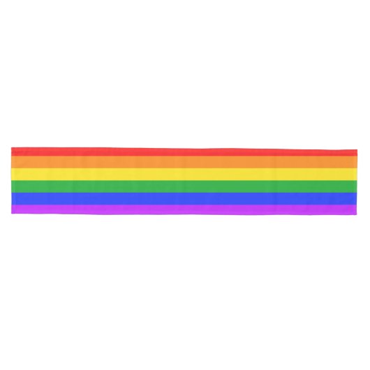 Gay Pride Rainbow Flag LGBT Tafelloper (Horizontaal)