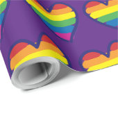 Gay Pride Rainbow Flag Love Cadeaupapier (Rol Hoek)