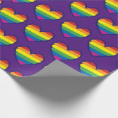 Gay Pride Rainbow Flag Love Cadeaupapier (Hoek)