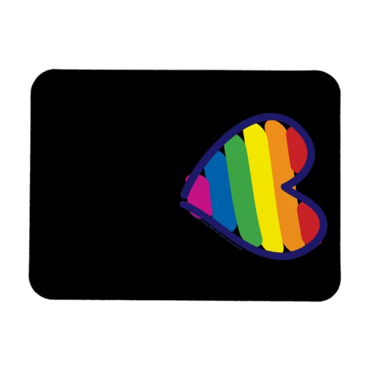 Gay Pride Rainbow Flag Magneet (Horizontaal)