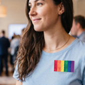 Gay Pride Rainbow Flag Naambadge