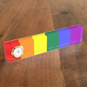 Gay Pride Rainbow Flag Naambordje