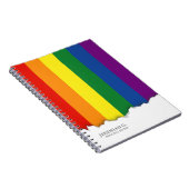 Gay pride Rainbow Flag Notitieboek (Rechterzijde)