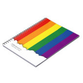 Gay pride Rainbow Flag Notitieboek (Linkerzijde)