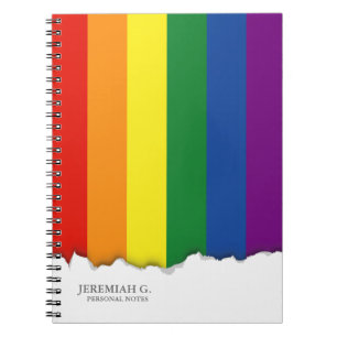 Gay pride Rainbow Flag Notitieboek