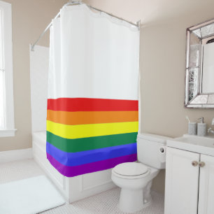 Gay Pride Rainbow Flag (onder) Douchegordijn