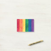 Gay Pride Rainbow Flag Post-it® Notes (Op bureau)