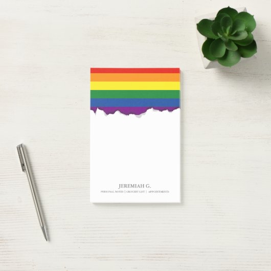 Gay pride Rainbow Flag Post-it® Notes (Kantoor)