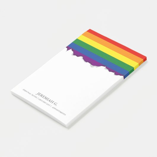 Gay pride Rainbow Flag Post-it® Notes (Schuin)