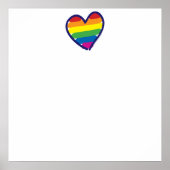 Gay Pride Rainbow Flag Poster (Voorkant)