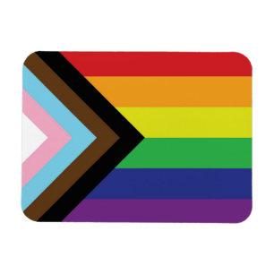 Gay Pride Rainbow Flag Progressive LGBTQIA+ Magneet