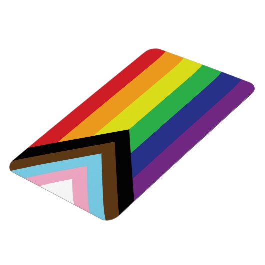 Gay Pride Rainbow Flag Progressive LGBTQIA+ Magneet (Linkerzijde)