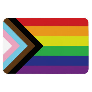 Gay Pride Rainbow Flag Progressive LGBTQIA+ Magneet