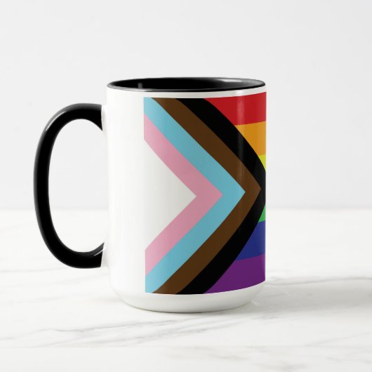 Gay Pride Rainbow Flag Progressive LGBTQIA+ Mok (Links)