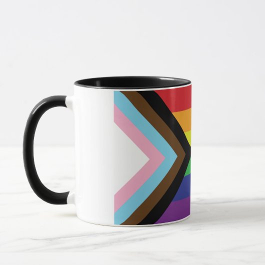 Gay Pride Rainbow Flag Progressive LGBTQIA+ Mok (Links)