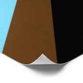 Gay Pride Rainbow Flag Progressive LGBTQIA+ Poster (Hoek)