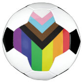 Gay Pride Rainbow Flag Progressive LGBTQIA+ Voetbal (Gedraaid)