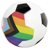 Gay Pride Rainbow Flag Progressive LGBTQIA+ Voetbal (Drie kwart)