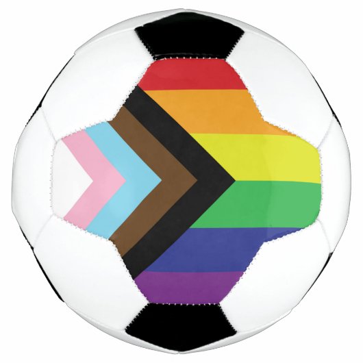 Gay Pride Rainbow Flag Progressive LGBTQIA+ Voetbal (Voorkant)