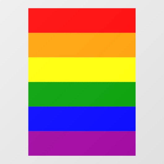 Gay Pride Rainbow Flag Raamsticker (Vel)