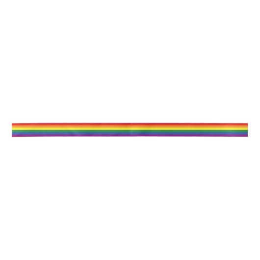 Gay pride Rainbow Flag Satijnen Lint (Voorkant)