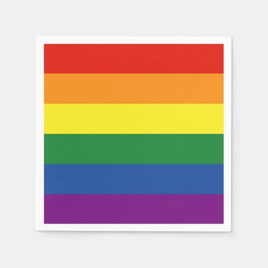 Gay pride Rainbow Flag Servet (Voorkant)