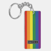 Gay pride Rainbow Flag Sleutelhanger (Voorkant Links)