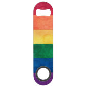 Gay Pride Rainbow Flag Speed Flessenopener (Achterkant)