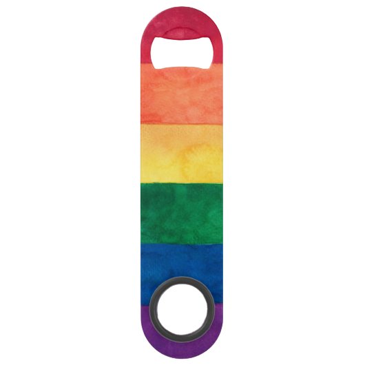 Gay Pride Rainbow Flag Speed Flessenopener (Voorkant)
