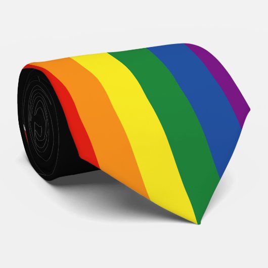 Gay pride Rainbow Flag Stropdas (Opgerold)