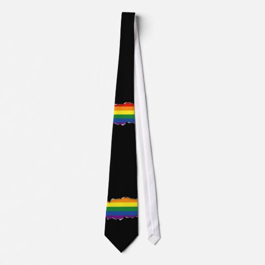 Gay pride Rainbow Flag Stropdas (Voorkant)