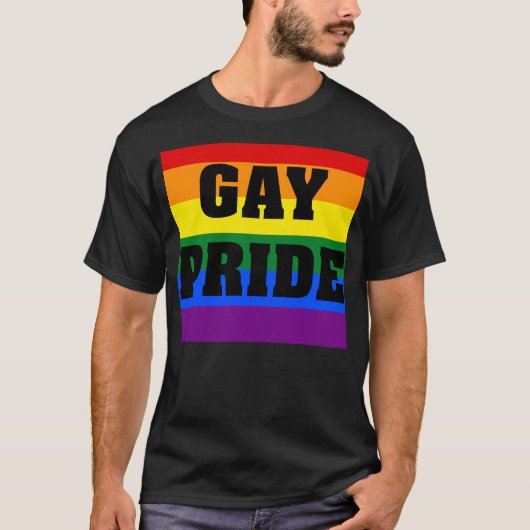 Gay Pride Rainbow Flag T-shirt (Voorkant)