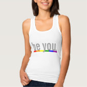 Gay Pride Rainbow Flag. Tanktop (Voorkant)