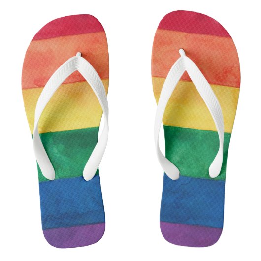 Gay Pride Rainbow Flag Teenslippers (Voetbed)