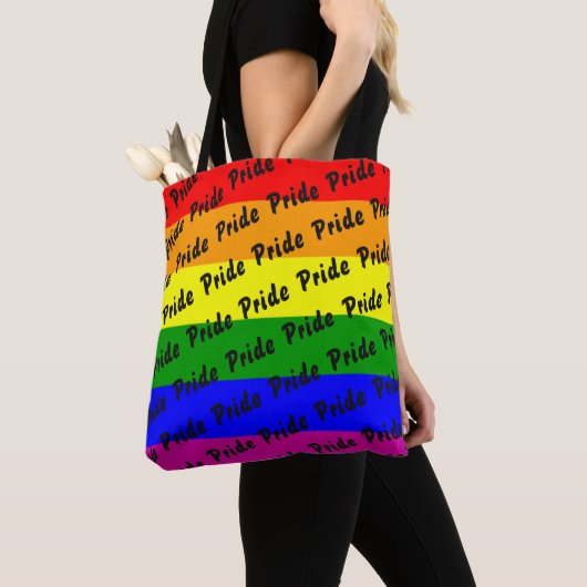 Gay Pride Rainbow Flag Tote Bag (Dichtbij)