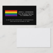 Gay pride Rainbow Flag Visitekaartje (Voorkant / Achterkant)