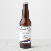 Gay Pride Rainbow Flag Weddenschap Beer Bottle Lab Bier Etiket (Voorkant)
