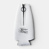 Gay Pride Rainbow Flag Wedding Foam Bottle Cooler (Achterkant)